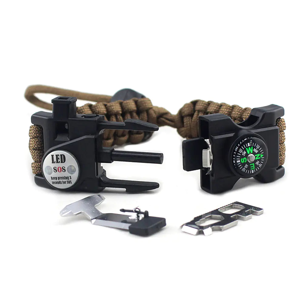 Suvival Armband aus Paracord Größen verstellbaren