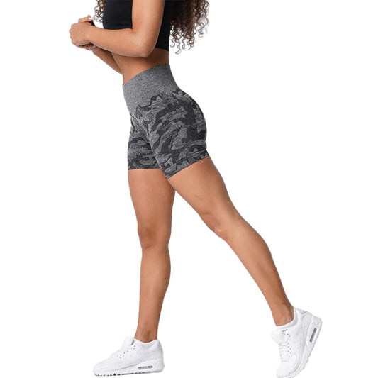 Tarnmuster Yoga Shorts